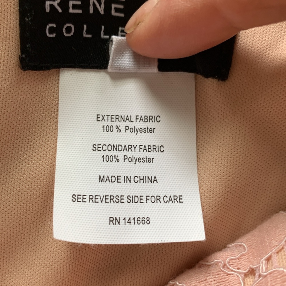 RENE BY RENE RUIZ
Strapless Lace Gown With Sequin Underlay - Picture 11 of 13